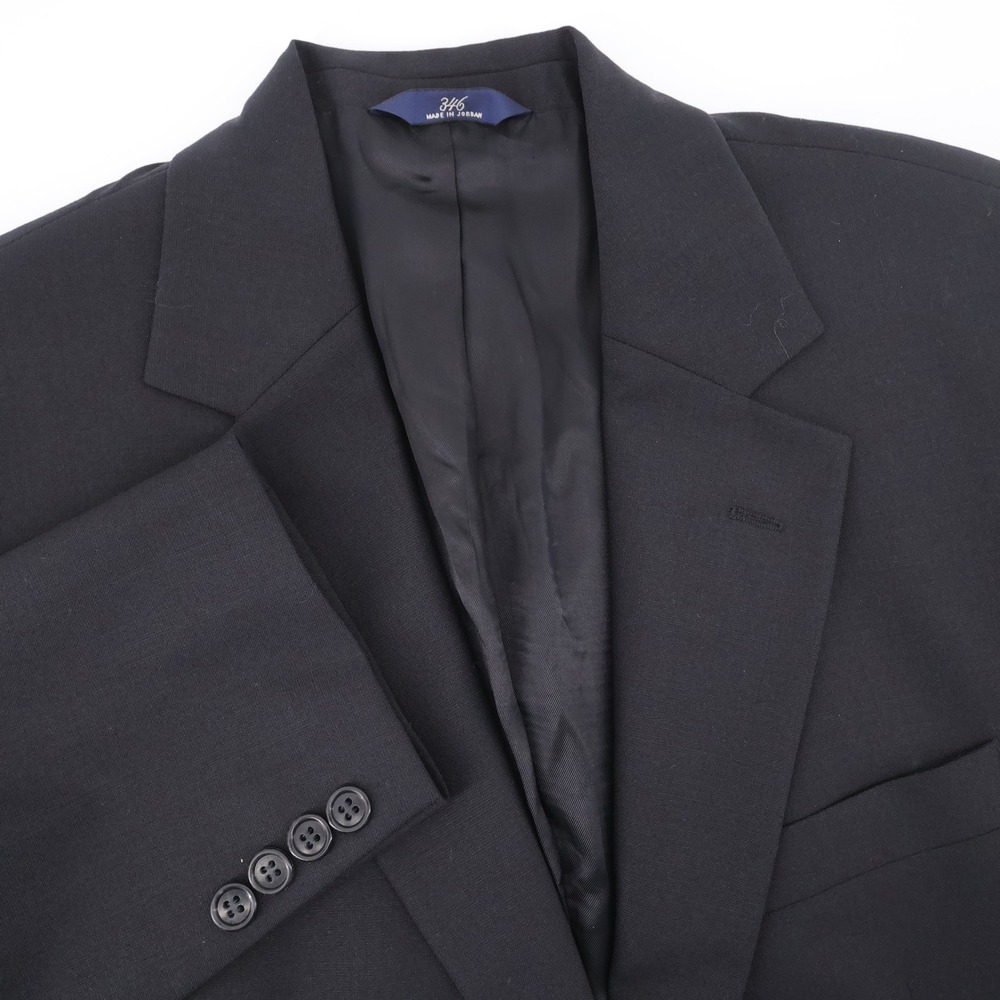 Brooks Brothers Stretch Wool Blazer Black Long Sleeve Mens 37 S
